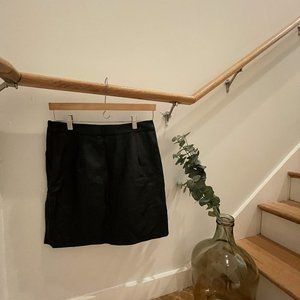 *NEVER WORN* TOP SHOP Black Faux Leather Mini Skir